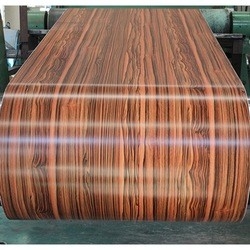 SPCD 3D Wooden Prints PPGI Color Coated Roofing Sheet Wood Grain Printing